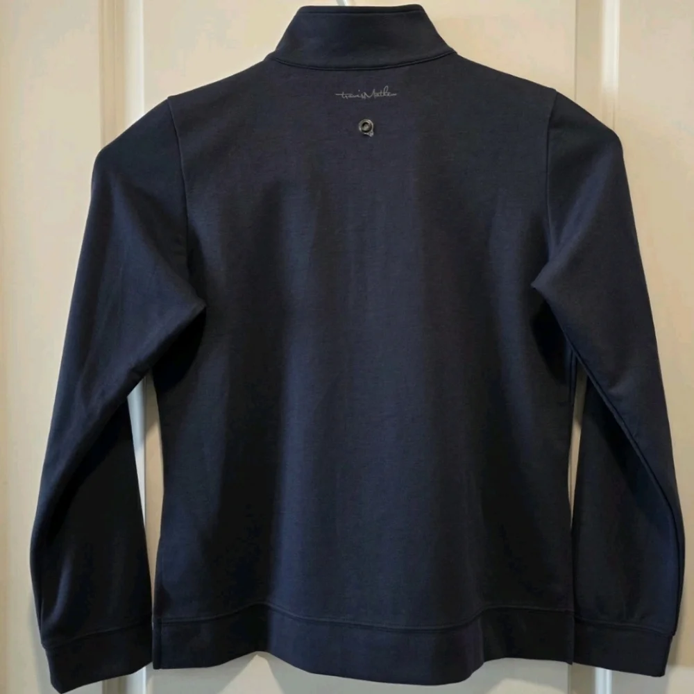 Travis Mathew Coveside Womens Medium 1/2 Zip Pullover Blue PEAK Logo - Picture 7 of 9